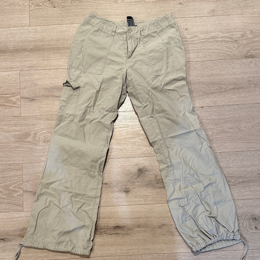 Women's Casual Beige Cargo Pants